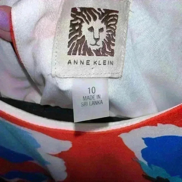 Like New Anne Klein Floral Print Dress Size 10 - Picture 8 of 10